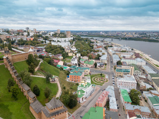 nizhny novgorod, nizhny, novgorod, people's unity, above, aerial, aquatic, architecture, arrow, beautiful, blue, building, cathedral, center, christianity, church, cityscape, colorful, cross, domes, d