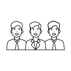 Isolated avatar men vector design