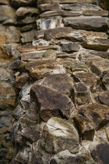 composition of old masonry from interesting dark colors