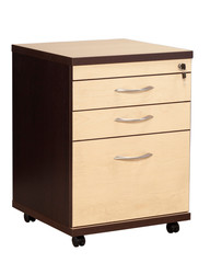 Office furniture on white background.