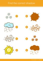 Find the correct shadow.