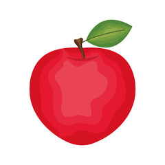 fresh apple fruit nature icon