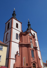 Fototapeta na wymiar Stadtpfarrkirche St. Blasius in Fulda