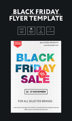 Fototapeta premium Black friday template banner and flyer