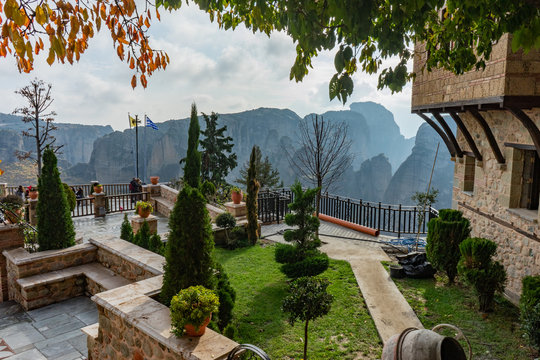 Great Meteor Monastary Metora Greece rock formations