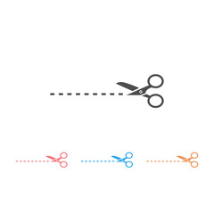 Scissors icon set template. Vector