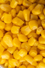 Texture of yellow corn kernels.