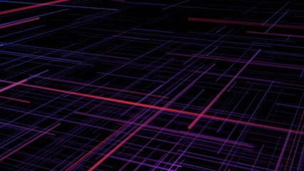 Neon strip cyberpunk deep blue purple background