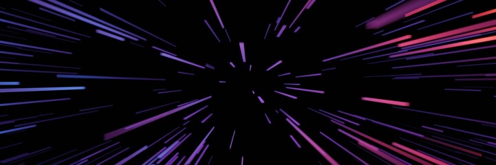 Neon strip speed space warp, cyberpunk background