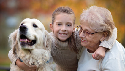 Autumn family portrait