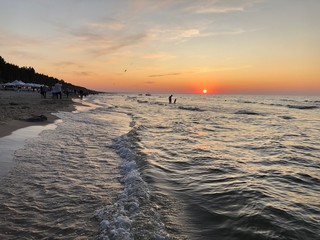 sunset on beach