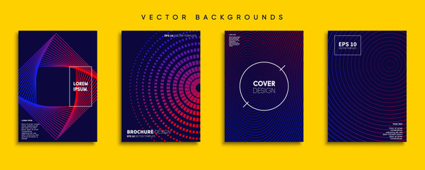Minimal Vector cover designs. Future Poster template.