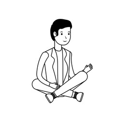 Isolated avatar man vector design