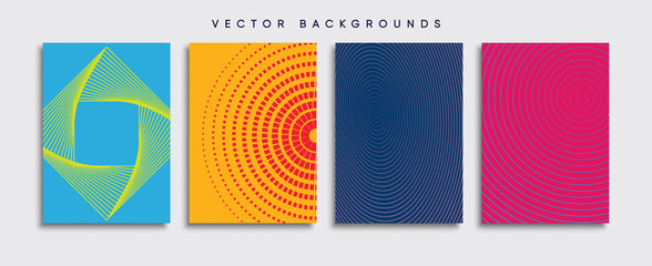 Minimal Vector cover designs. Future Poster template.