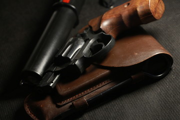 Obraz premium gun and bullets
