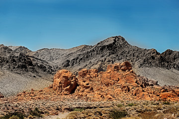 Americas southwest rocks and hills landscape