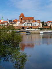 Skyline of Torun old town, UNESCO world heritage in Poland