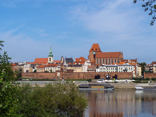 Fototapeta na wymiar Skyline of Torun old town, UNESCO world heritage in Poland