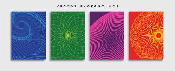 Minimal Vector cover designs. Future Poster template.