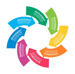 Infographics with arrows. Infographics for business presentations or information banner.