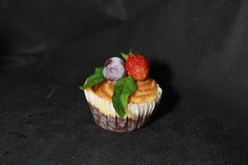 chocolate cake with strawberries