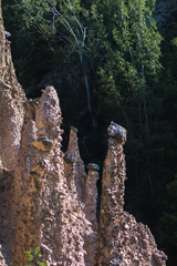 Natural phenomenon Devil's Town / Đavolja varoš in southern Serbia