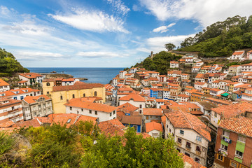 Fototapeta premium Cudillero, Spain. A touristic town in the northern coast of Spain in Asturias known for his fishing industry