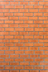 Background from red hardened bricks laid horizontally. Copy space for custom text. Vintage wall.