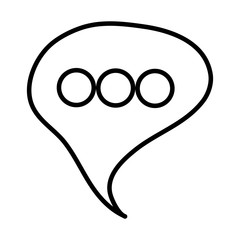 speech bubble message social icon