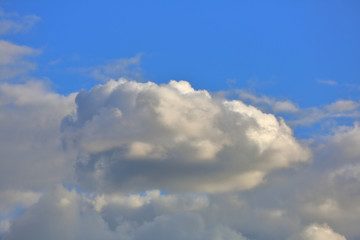 Picturesque textured clouds in the sky at the daytime