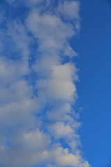 Picturesque textured clouds in the sky at the daytime