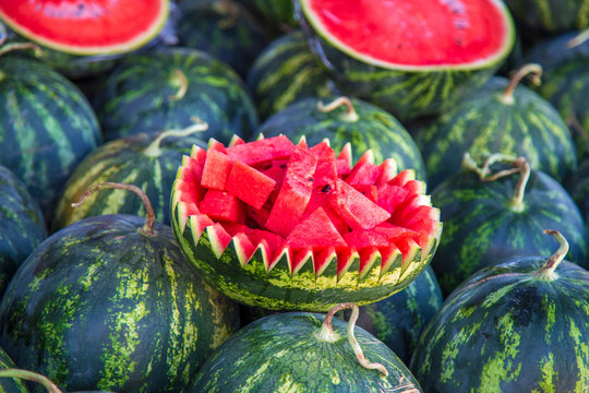Wassermelone - Watermelon  - aufgeschnitten