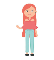 cute woman street style character