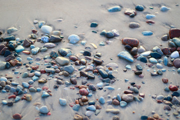 lot of pebbles on the beach