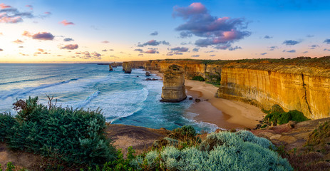 twelve apostles at sunset,great ocean road at port campbell, australia 125