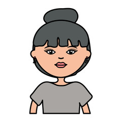 cute woman urban style character