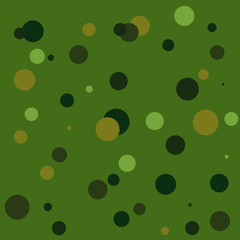 abstract background with green and yellow circles