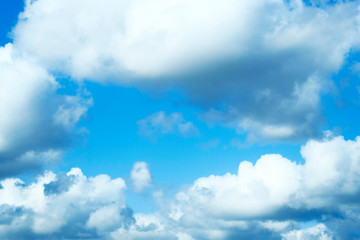 Naklejka na ściany i meble Sky clouds cirrus clouds on a blue background