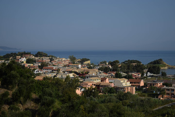 Fototapeta na wymiar panoramic view of sidari town