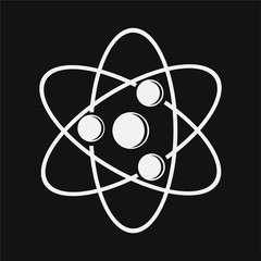 atomic nucleus symbolism Vector graphics