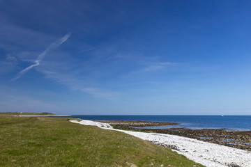 Sangstrup Klint - white cliffs in Djursland area, Denmark