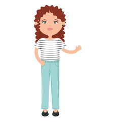 cute woman street style character