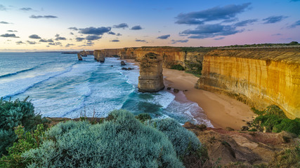 twelve apostles at sunset,great ocean road at port campbell, australia 144