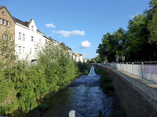 Fototapeta na wymiar Fluss in Stolberg Rhld.