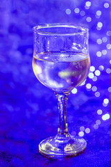 A glass of cool white wine