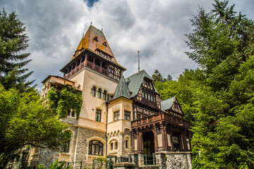 Fototapeta na wymiar Peles Castle in Transylvania in Eastern Europe Romania