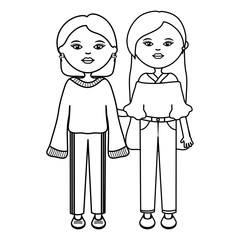 cute girls urban style characters