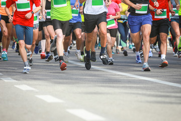 Runners at half marathon event