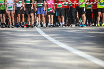 Runners at half marathon event