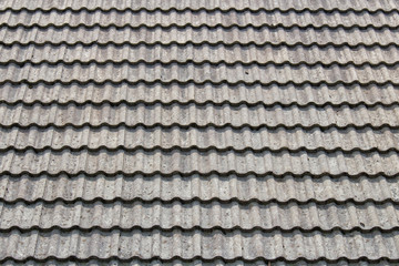 old roof with tiles background